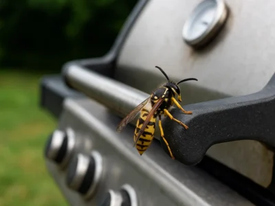 wasp on grill